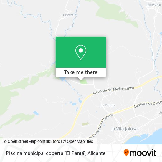 Piscina municipal coberta "El Pantá" map
