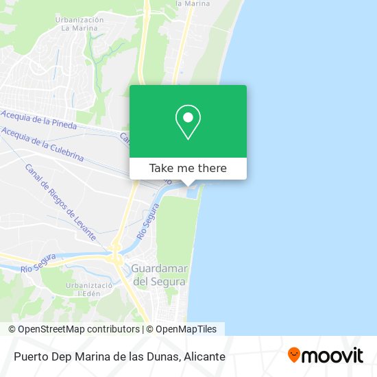 Puerto Dep Marina de las Dunas map