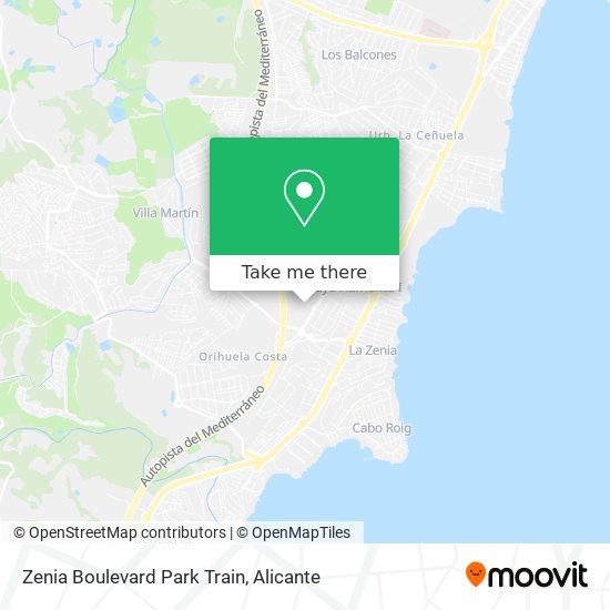 Zenia Boulevard Park Train map