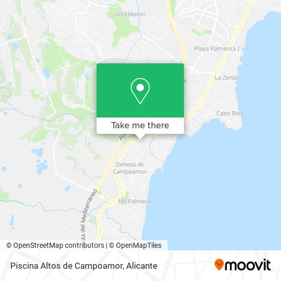 Piscina Altos de Campoamor map