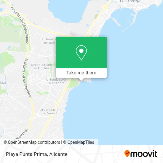 Playa Punta Prima map