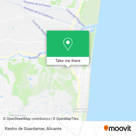 Rastro de Guardamar map