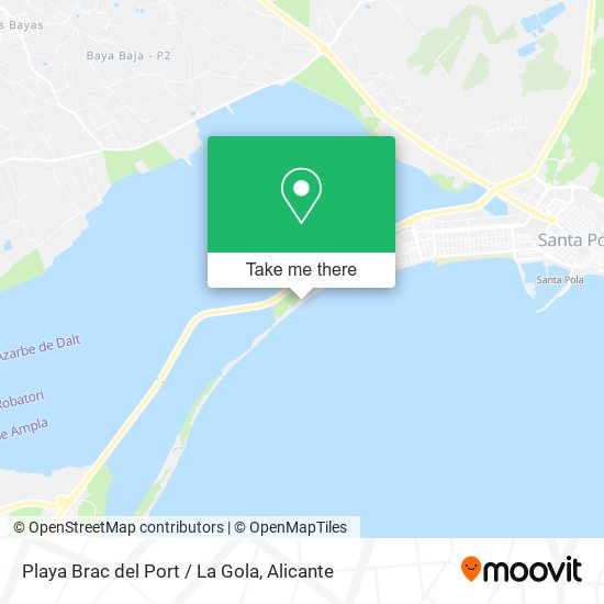 Playa Brac del Port / La Gola map