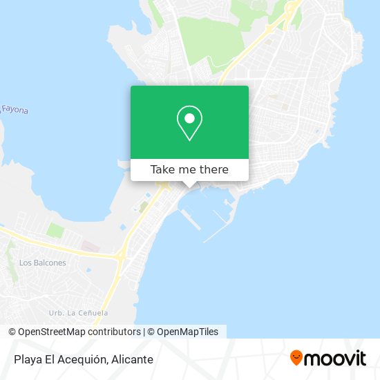 Playa El Acequión map