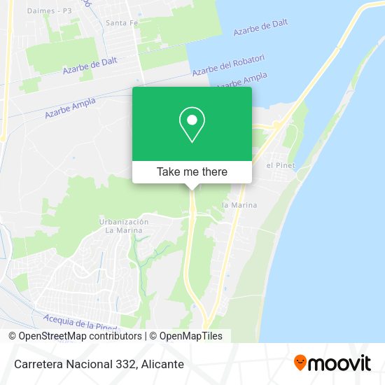 Carretera Nacional 332 map