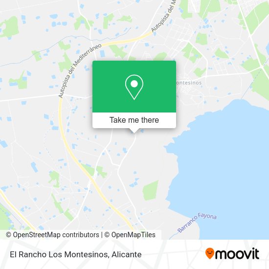 El Rancho Los Montesinos map