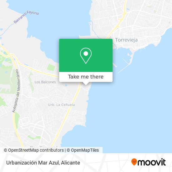 Urbanización Mar Azul map