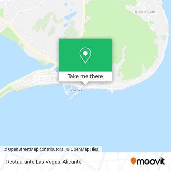 Restaurante Las Vegas map