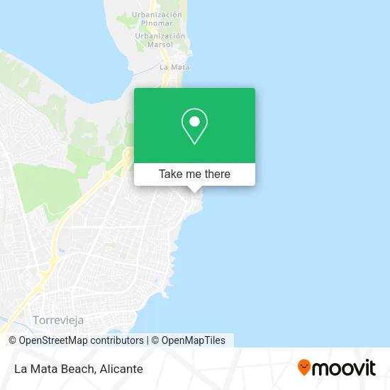 La Mata Beach map
