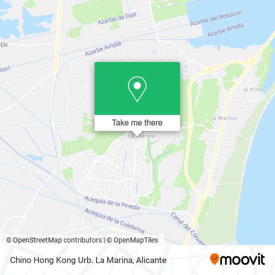 Chino Hong Kong Urb. La Marina map