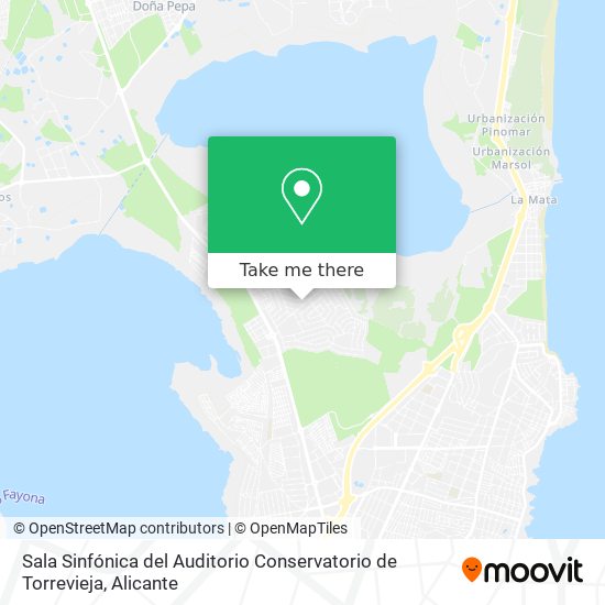 Sala Sinfónica del Auditorio Conservatorio de Torrevieja map