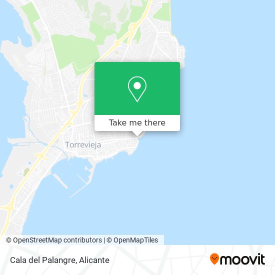 Cala del Palangre map