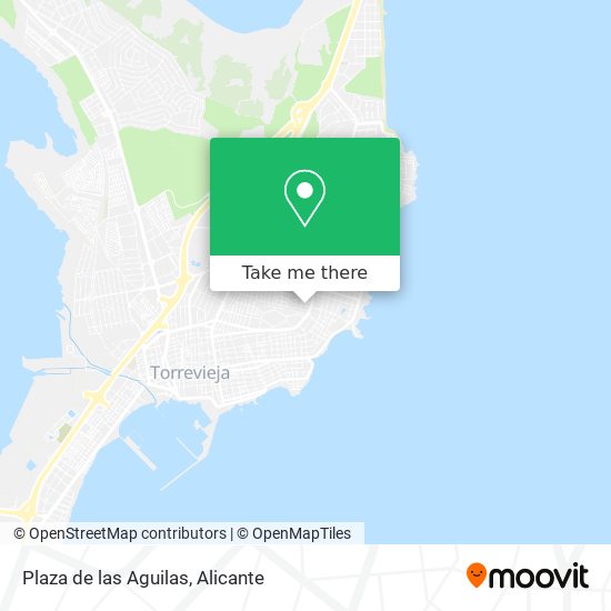 How to get to Plaza de las Aguilas in Torrevieja by Bus or Train?