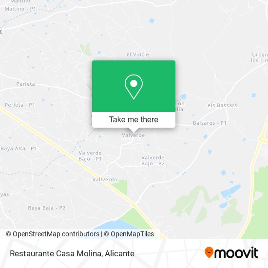 Restaurante Casa Molina map