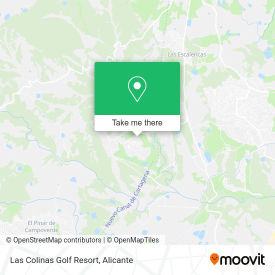 Las Colinas Golf Resort map