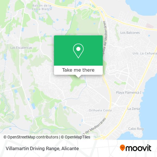 Villamartin Driving Range map