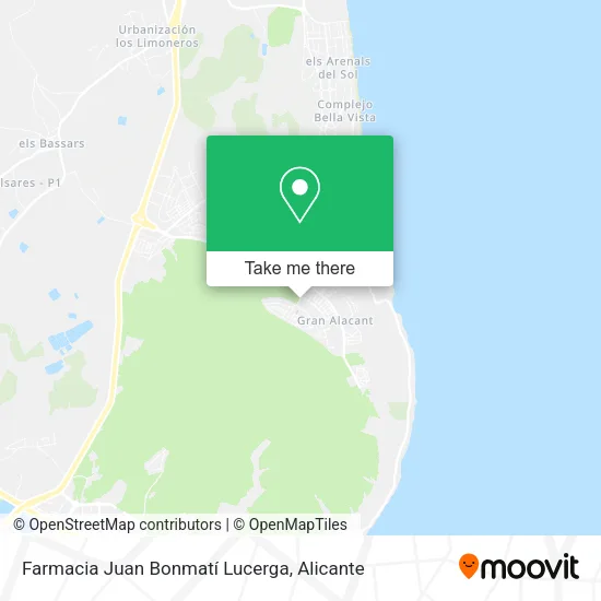 Farmacia Juan Bonmatí Lucerga map