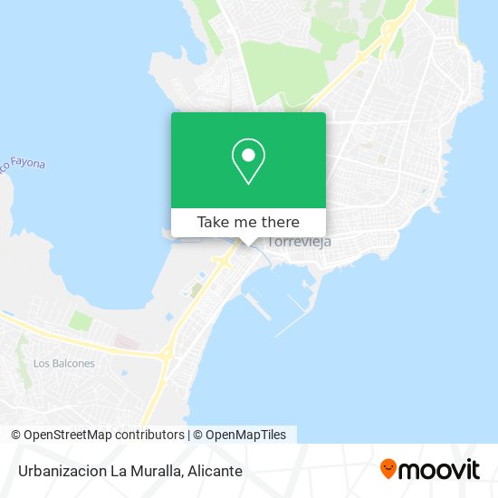 Urbanizacion La Muralla map