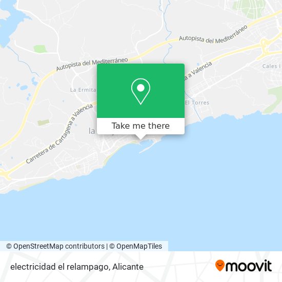 electricidad el relampago map