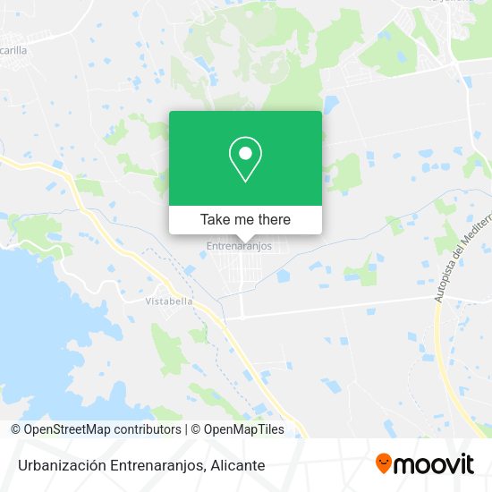 Urbanización Entrenaranjos map