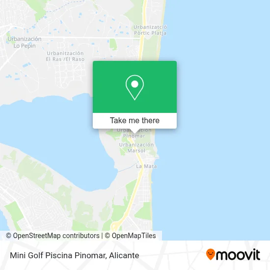 Mini Golf Piscina Pinomar map