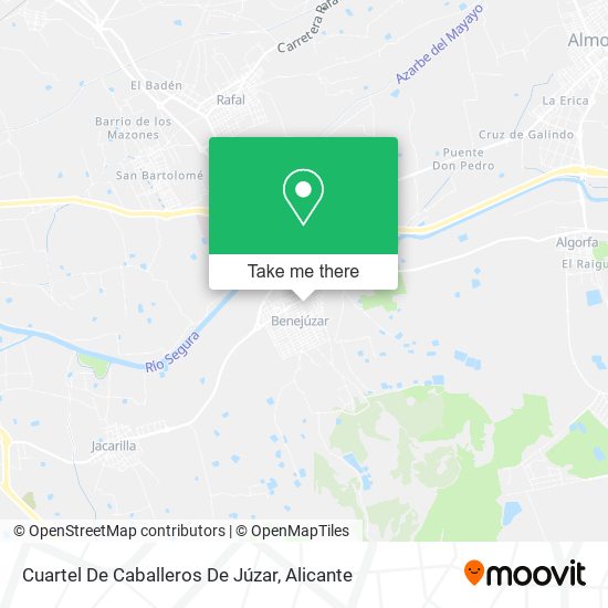 Cuartel De Caballeros De Júzar map