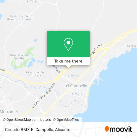 Circuito BMX El Campello map