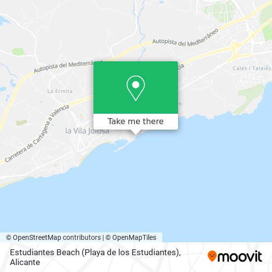 mapa Estudiantes Beach (Playa de los Estudiantes)