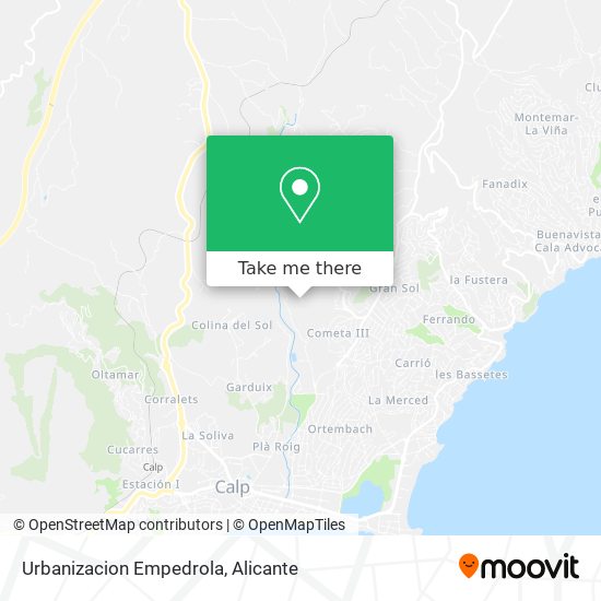 Urbanizacion Empedrola map