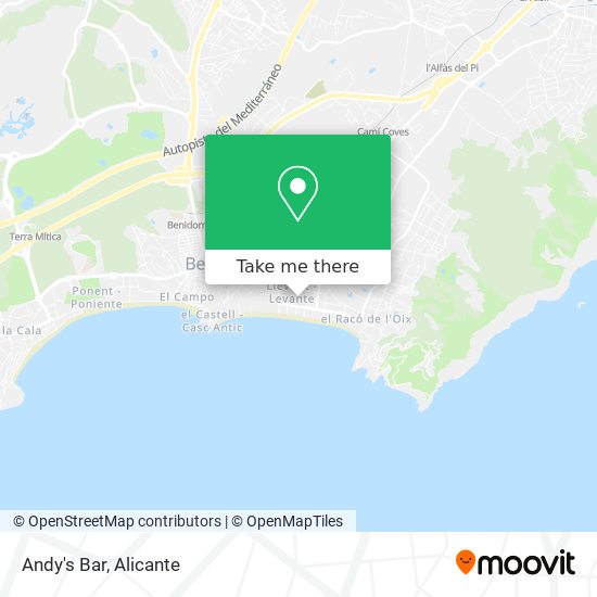 Andy's Bar map