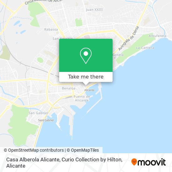 mapa Casa Alberola Alicante, Curio Collection by Hilton