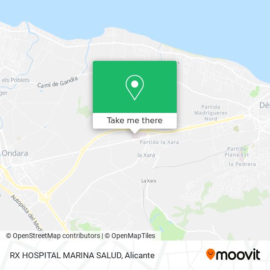RX HOSPITAL MARINA SALUD map