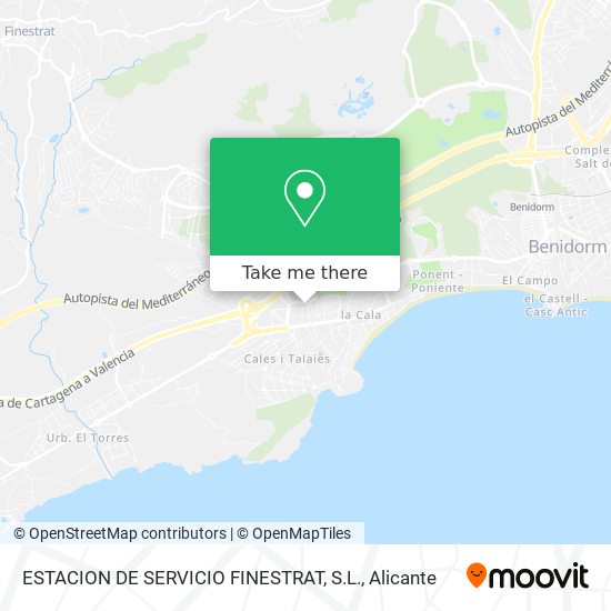 ESTACION DE SERVICIO FINESTRAT, S.L. map