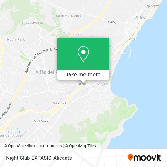 Night Club EXTASIS map