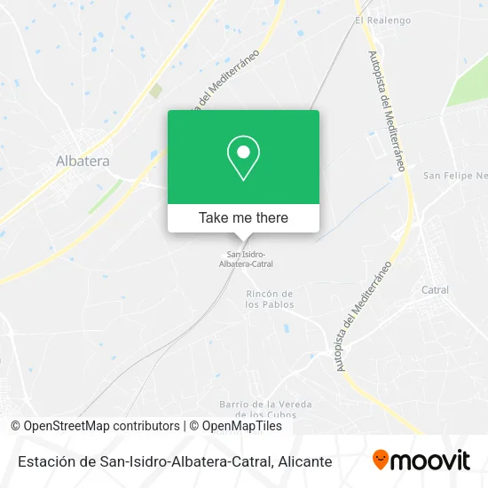 mapa Estación de San-Isidro-Albatera-Catral