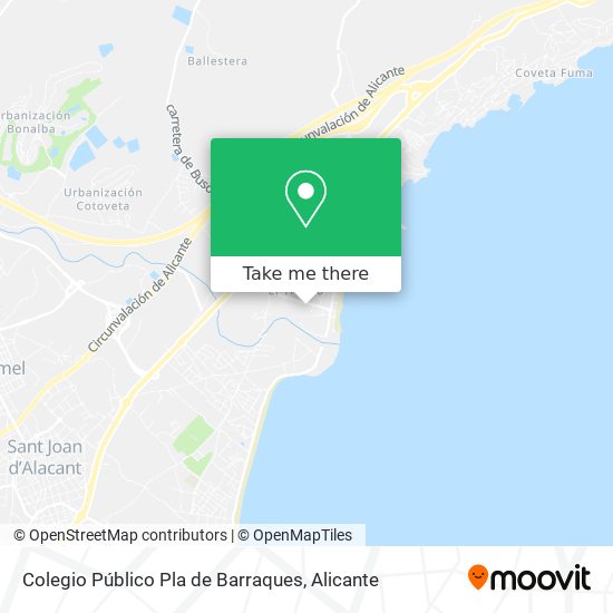 Colegio Público Pla de Barraques map