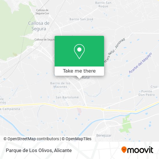 mapa Parque de Los Olivos