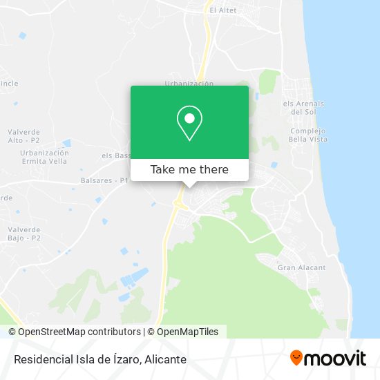 Residencial Isla de Ízaro map