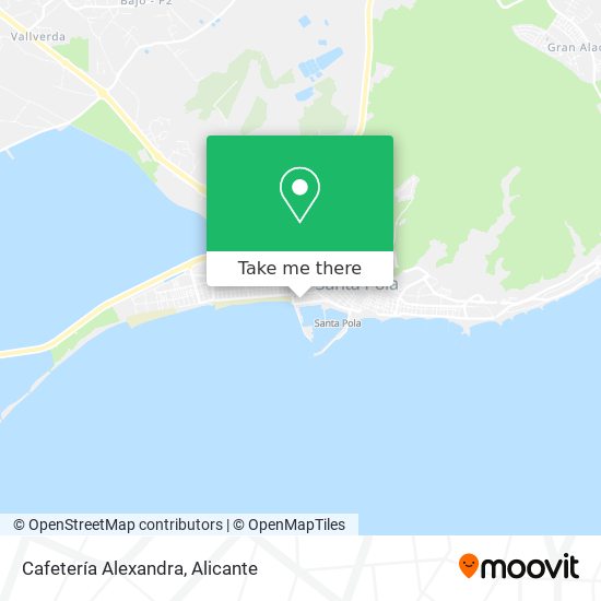 Cafetería Alexandra map