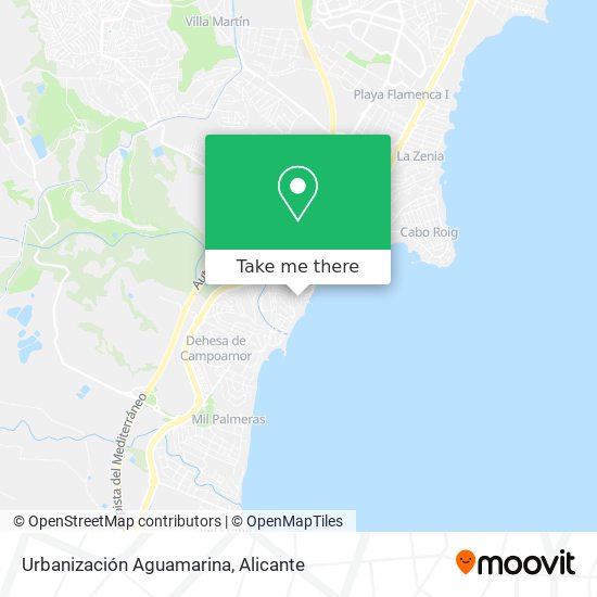 Urbanización Aguamarina map