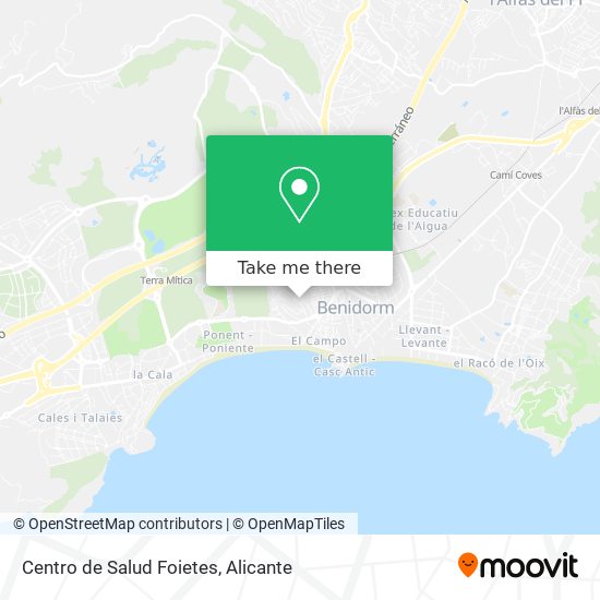 Centro de Salud Foietes map