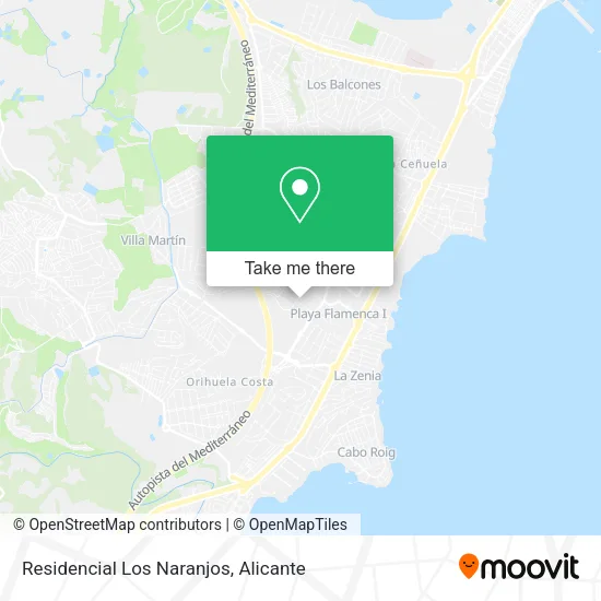 mapa Residencial Los Naranjos