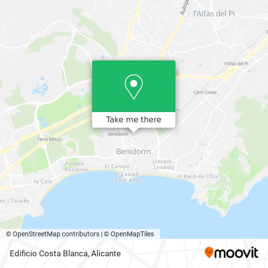 Edificio Costa Blanca map