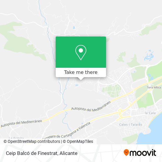 Ceip Balcó de Finestrat map