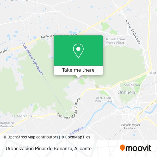 Urbanización Pinar de Bonanza map