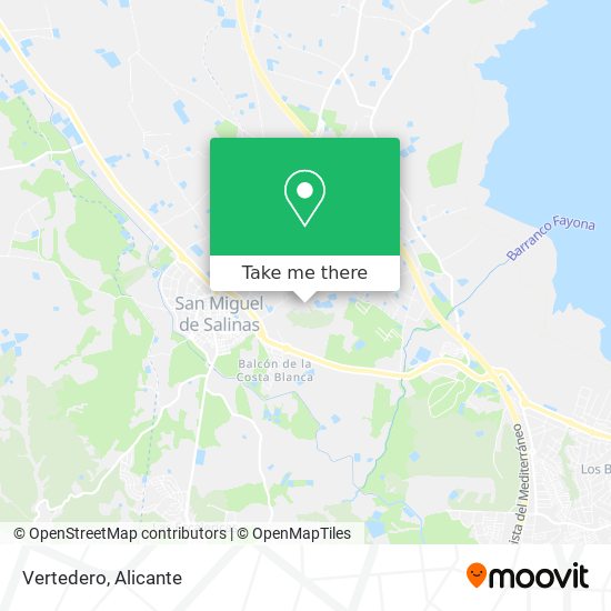 Vertedero map