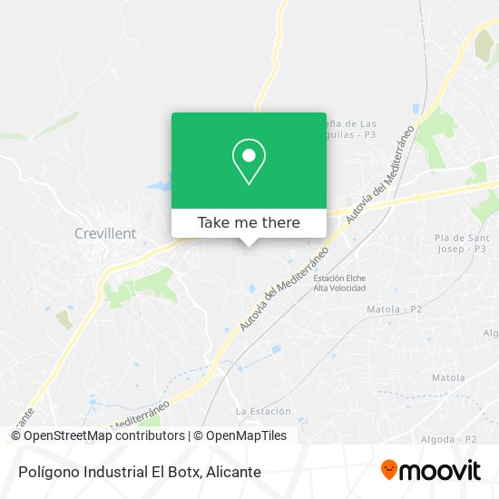 Polígono Industrial El Botx map