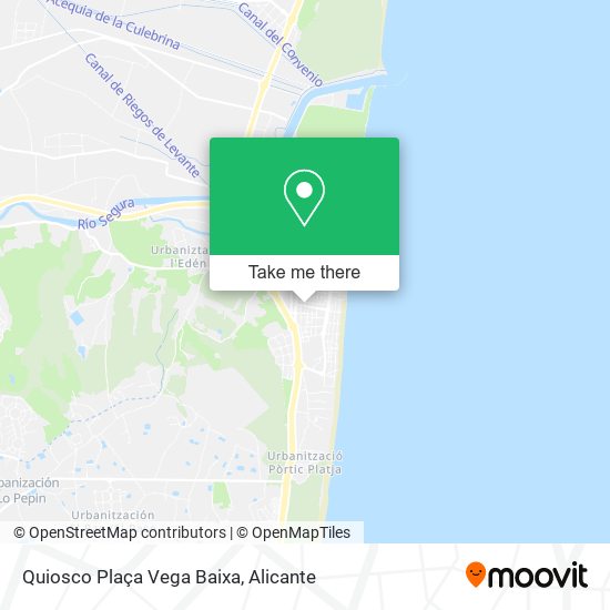Quiosco Plaça Vega Baixa map