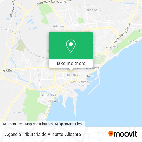 mapa Agencia Tributaria de Alicante