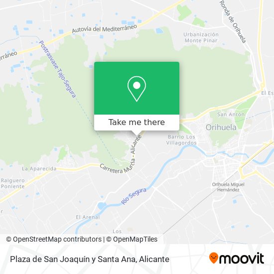 Plaza de San Joaquín y Santa Ana map